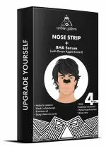 UrbanGabru Nose Strip with BHA Serum Nose Strips for Blackhead, Whitehead Remover (4 Strips) Pore Cleanser with Natural Aloe Vera & Witch Hazel Extracts