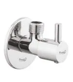 Prestige Turbo brass Angle Valve With Wall Flange, Chrome Silver-pack of 1