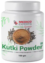 MedicoExperts Kutki Powder 100gm For Liver Support 1 Month, Ayurvedic Liver Detox Tea