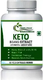 Prirupam KETO BEANS EXTRACT ADVANCE DEIT PILS MENS WOMENS CAPSULES -60 (Pack of 1)