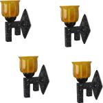 Afast Marvel Design Stylish Wood Wall Lamp/ Light Of Colorful Glass Shade (Set of Four)-XA79####Home decore####Wall Lamp###Lamp cover