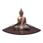 Captiver Wooden MDF Wall Mounted Decorative Sbt Corner Shelf 12 Inch Matte Wenge