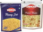 Satmola Namkeen Combo - Paneer Bhujia And Moong Dal (2 x 350 g) Pack of 2