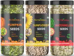 Nutronika Raw Seeds Combo Pack 750G(Pumpkin, Sunflower, Watermelon) Pack of 3