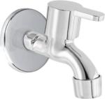 LIVEFAST Silver Stainless Steel LIVEFASTra Bib Cock Tap - Wall Mount Installation Type