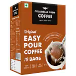Colombian Brew Coffee Original Easy Pour 10 Bags, 100g