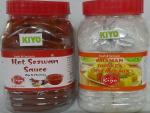 KIYO Combo pack of Hot Sezwan Sauce Dip & Chutney *900 gms+ Khaman Dhokla Instant Mix *500 gms