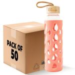 The Better Home Durable Borosilicate Glass Water Bottle - 550 ml (pack of 50)