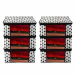 BB BACKBENCHERS Saree Cover/ Saree Bag/ Storage Bag/ Clothes Cover/ Saree Organizer With Transparent With Two Side Zipper, White