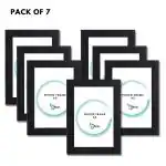 A3 Photo Frame for Home & Office Wall Decor & Best Gift for Birthday & Occasions Synthetic Wooden Photo Frame Pack Of 7 Frame