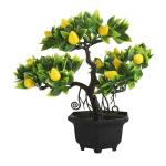 Foliyaj Artificial 3 Head Bonsai Pear Tree With Pot 15 x 11 cm
