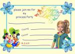Askprints Birthday Metallic card Invitations with Enveopes - Kids Birthday Party Invitations for Girls (25 Count) BPC-201