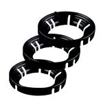 ZURU BUNCH Set of 3 pcs Gas Stove Fire Ring Stainless Iron Accessories Insulation Gas Stove Cover Ring Reducer Pot Rack Energy