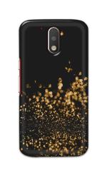 Tweakymod Printed Glitter bling Back Cover for MOTO G4 PLUS