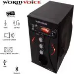 World Voice Black Stereo Channel 160 W Bluetooth Home Audio Speaker