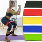 CONSONANTIAM Resistance Loop Exercise Bands for Home Fitness & Yoga || Men & Women Exercise Fitness Band (Multicolor, Set of 5)