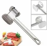 SARVANGAH Lightweight Meat Tenderizer Chicken Hammer Mallet Tool Ice Crusher Kitchen Pounder Aluminum with Dual Sided Usage - Pack of 1