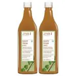 Jiva Giloy Tulsi Juice | 100% Pure & Natural | Immunity Booster | Help to Purifies Blood - 1 L (Pack of 2)