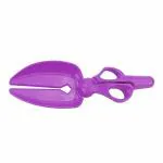Emily Pets Dog Poop Scoop Scissor-Shaped for Dogs and Cats (Purple)