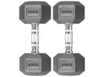 DREAM FIT Rubber Coated Professional Hex Fixed Dumbbells Set for home gym - 1 pair (20Kg x 2 = 40Kg)