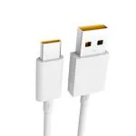ekus Realme Super vooc type c cable With Realme 8 ,8 Pro , 8i, C11 ,C12 ,C15 ,C17 ,Narzo ,Narzo 10 ,Narzo 10A, Narzo 20, Narzo 20 Pro-White