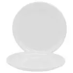 Jaycee Microwave Safe and Unbreakable White Round Plastic Dinner Plate - 11 inch (pack of 3)