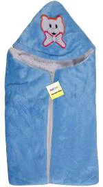 Kwitchy Printed Single Hooded Baby Blanket for Mild Winter 