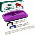 SRIRATNA Non Magnetic Premium Whiteboard Duster And Marker| Dry Erase Whiteboard Eraser for Erasing White Board Marker or Chalk Board Writing - (Pack of 01 Duster ,2 Whiteboard Markers And 1 Unit of 30 Cm's Scale\Ruler, Multicolor) Dusters (Multicolor)
