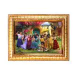 Hawai Feng Shui Vastu Remedies Wooden Framed Happy Family Party Photo for Home Office Business Place SFDI237GLDFRM