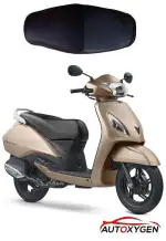 Autoxygen Bike Scooter Seat Cover For TVS Jupiter BS-4 (Black) Auto Care Paint & Exterior Care