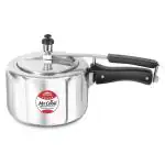 MR COOK By United Metalik Regular Aluminium Non-Induction Pressure Cooker with Inner Lid, 3 Litre