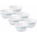 CORELLE Livingware Country Cottage 355 ml Soup Bowl Pack Of 6 Ceramic Soup Bowl (White, Pack of 6)