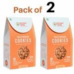 Ancient Roots Multigrain Cookies - 150g x Pack of 2 / Biscuits (16-18 Pcs) / For Healthy Snacks / Best Paired with Tea & Coffee / No Maida / No Sugar / No Palm Oil / 100% Butter & Jaggery Cookies / Healthy Breakfast Cookies / Vacuum Pack