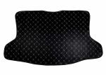 TF tru FIT Luxury Tailor Made PVC Car Dicky/Boot/Trunk Mat for Hyundai Verna Fluidic 2011-2016 | Black