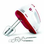 Inalsa 250W Hand Blender| Hand Mixer|Beater - Easy Mix, Powerful 250W Motor | Variable 7 Speed Control | 1 Year Warranty | White & Red