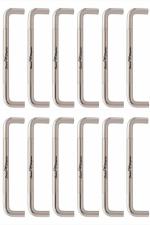 Smart Shophar Stainless Steel Black Berry Cabinet Handle 6 Inches Silver Pack of 2