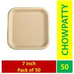 G 1 CHUK Chowpatty 7 inch Snack Plate (Pack of 50)