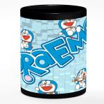 Chhaap Doraemon Cartoon Mug Best Suitable Gift for Kids Brother Sister Son Daughter Boys Girls Hd Printed Microwave Safe Ceramic Coffee Mug (350 ml) (Black) (CR2 17)