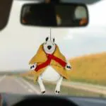 MAANAV ETHANICITY Car Hanging Felted Toys Decoration Rear View Mirror Car Styling Interior Accessories,Home Car Decoration & Porch Decor & Hangings Felted Ornament (Yello Mouse)