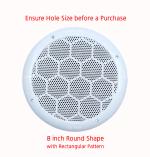 LJL Traders Exhaust Fan/Chimney Vent pipe/wall Air Vent Cover And Mosquito(8 Inch Round, 5 Piece)