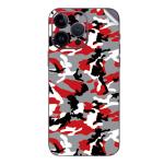 GADGETSWRAP Premium Material Skin Vinyl Decal Sticker Compatible With iPhone 15 Pro Max - Red Camo