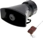 AutoBizarre 7 Tone Siren Horn Hooter with Wireless Remote Controller For All Cars, Trucks, Mini Trucks, Vans - Loud Siren With 7 Different Great Sounds