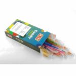 KIN Candy DF Blue Ink Use & Throw Stick Ball Point Pen with Firm Grip (40 pcs)