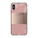 Qrioh Rose Gold Metallic Glass case for Apple iPhone X