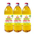 Shree Badri- Natural Cold Pressed Sunflower Oil - 3 Liter| 100% Pure Sunflower Oil 1Ltr x 3Bottle
