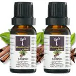 Charming Aura Pack of 2 Cinnamon Essential Oils- 100% Pure & Natural- Therapeutic grade Dalchini oil for Skincare, Haircare, Pain Relief, Bathing, Aromatherapy (15ml x 2) (Cinnamon)