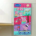 Sassoon Multicolour Cotton Peppa Pig Kids Bath Towel with Gift Box 60 x 120 cm