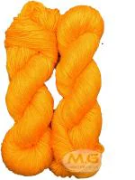 Simi Enterprise Yellow Wool Oswal Wools Brilon Soft Fingering Crochet Hook Dyed Thread Wool For Art Craft, 200 G