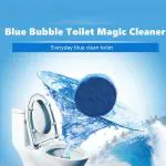BHERUBANDH Automatic Flush Toilet Bowl Cleaner Tablets, Powerful Cleaning Ball Toilet Blue Deep Clean Bubbles, Mild Lemon Scent, Long-Lasting Fresh Air (Pack of 10)