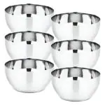 Prabha High Quality Craft Stainless Steel Bowl, Katori, Vati, Set Of 6 Pcs